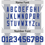 Custom White Gray Personalized Razr Stripe Graffiti Pattern Flag Football Jersey