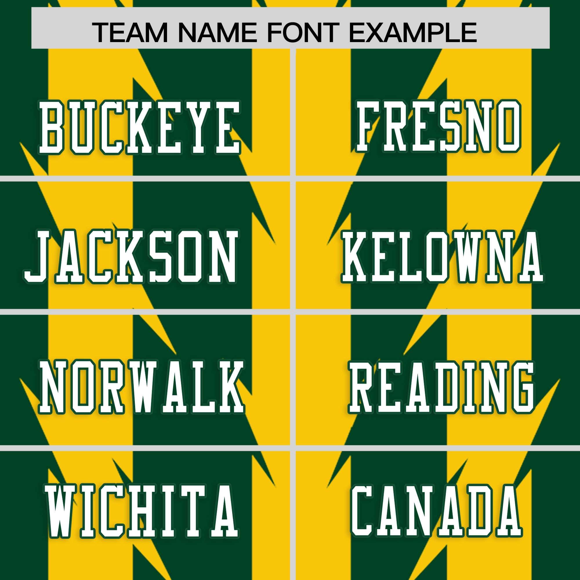 Custom Green Gold Personalized Razr Stripe Graffiti Pattern Flag Football Jersey