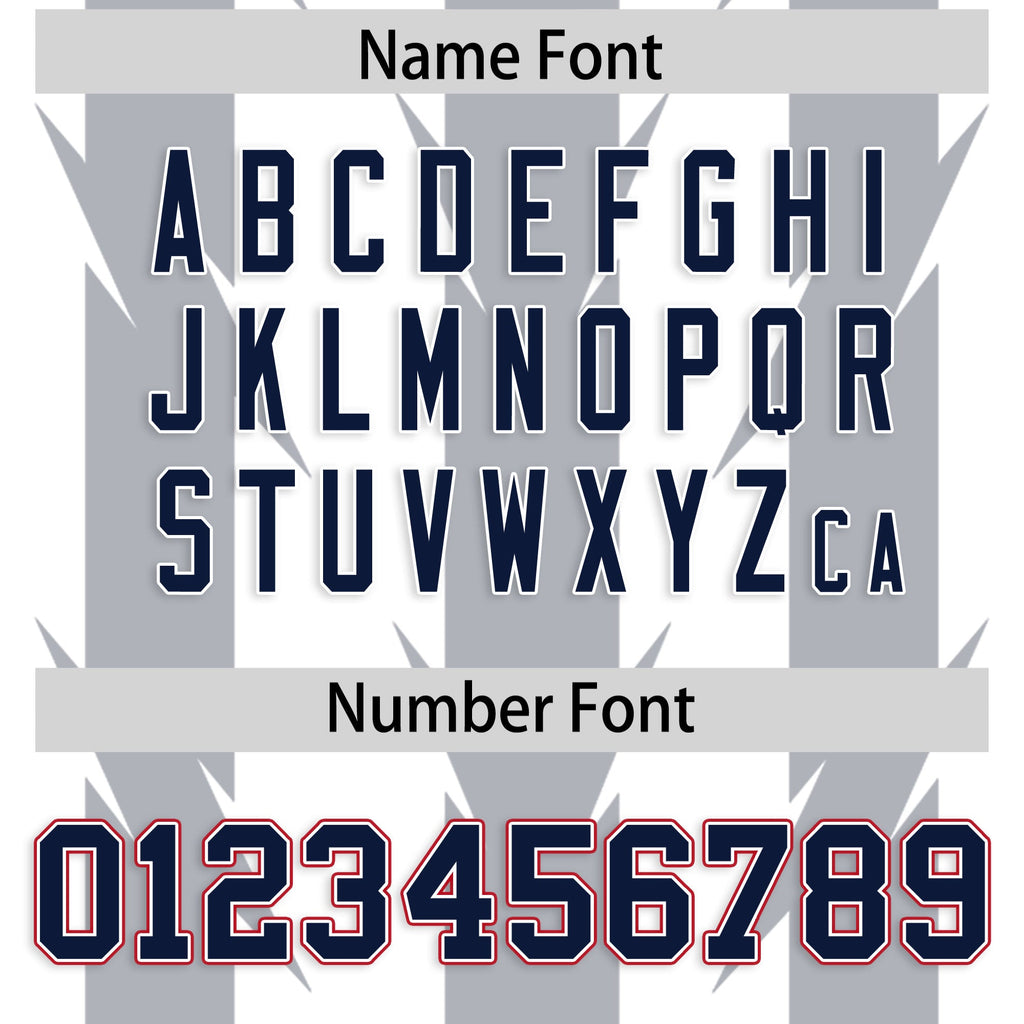 Custom White Gray Personalized Razr Stripe Graffiti Pattern Flag Football Jersey