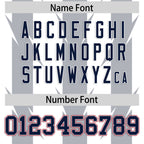 Custom White Gray Personalized Razr Stripe Graffiti Pattern Flag Football Jersey
