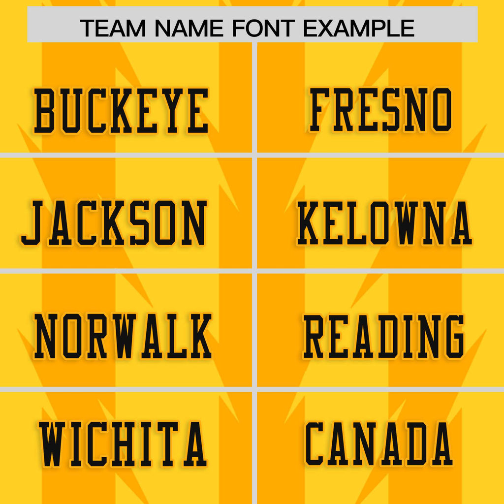 Custom Gold Yellow Personalized Razr Stripe Graffiti Pattern Flag Football Jersey