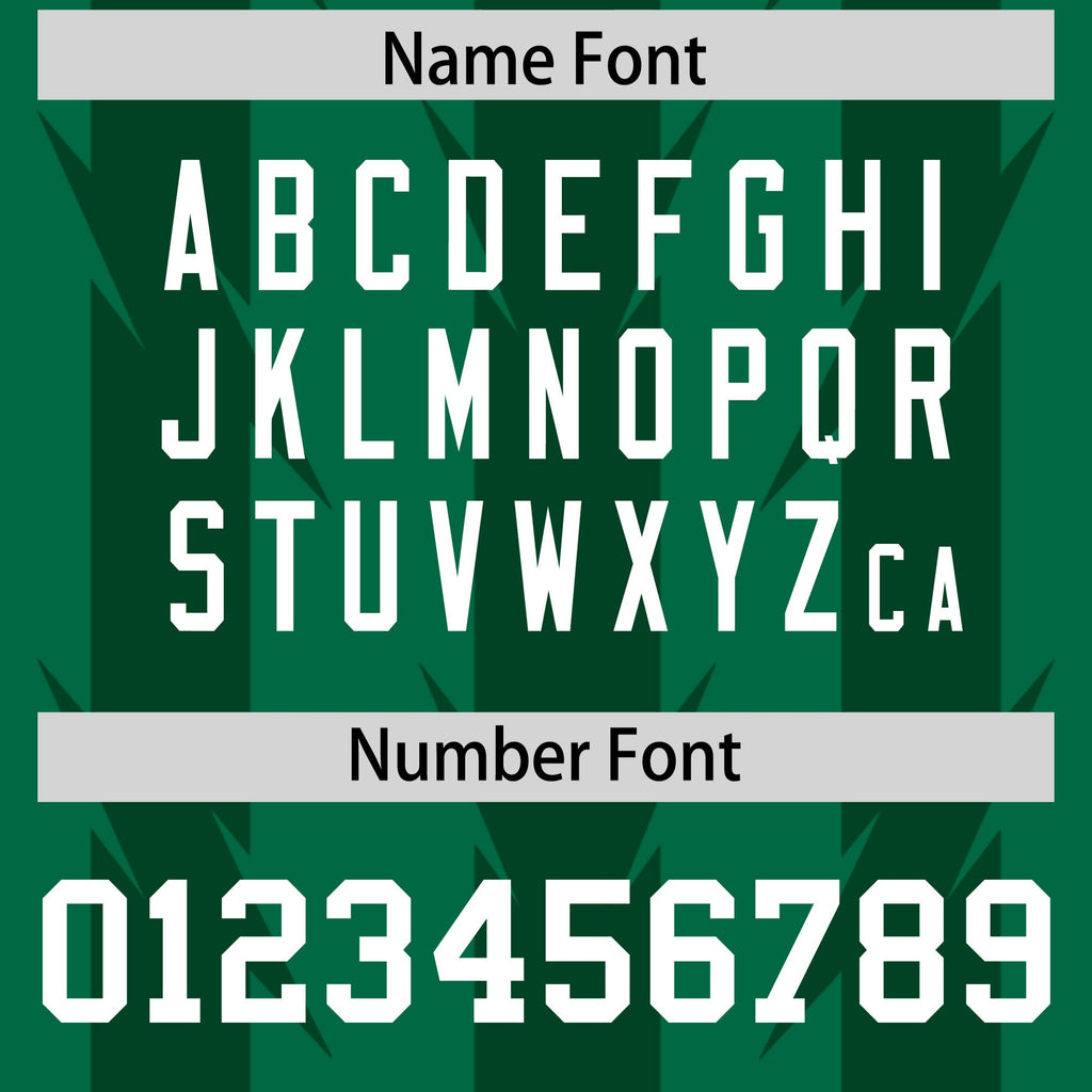 Custom Kelly Green Green Personalized Razr Stripe Graffiti Pattern Flag Football Jersey