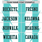 Custom White Bright Green Personalized Razr Stripe Graffiti Pattern Flag Football Jersey