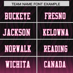 Custom Black Pink Gradient Fashion Outdoor Flag Football Jersey