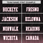 Custom Black Light Pink Gradient Fashion Outdoor Flag Football Jersey