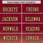 Custom Crimson Khaki Gradient Fashion Outdoor Flag Football Jersey