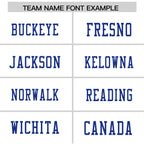 Custom White Royal Personalized Insert Color Design Authentic Football Jersey