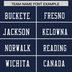 Custom Navy White Personalized Shoulder Star Pattern Flag Football Jersey