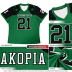 Custom Red Royal and White Graffiti Pattern Flag Football Jerseys