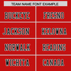 Custom Red Black-White Personalized Classic Authentic Football Jersey