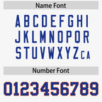 Custom White Royal-Orange Raglan Sleeves Personalized Side Pattern Authentic Football Jersey