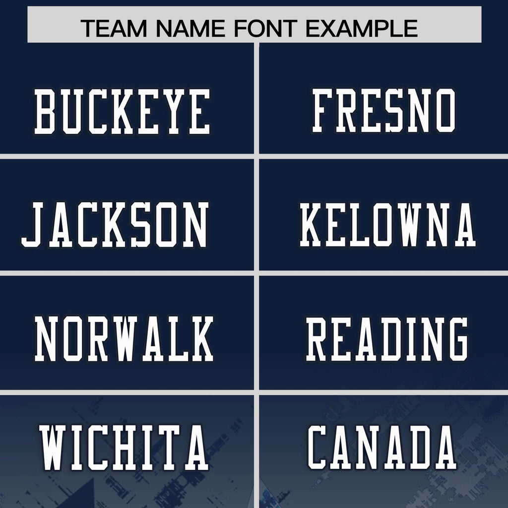 Custom Navy Navy Personalized Star Gradient Flag Football Jersey