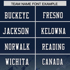 Custom Navy Navy Personalized Star Gradient Flag Football Jersey