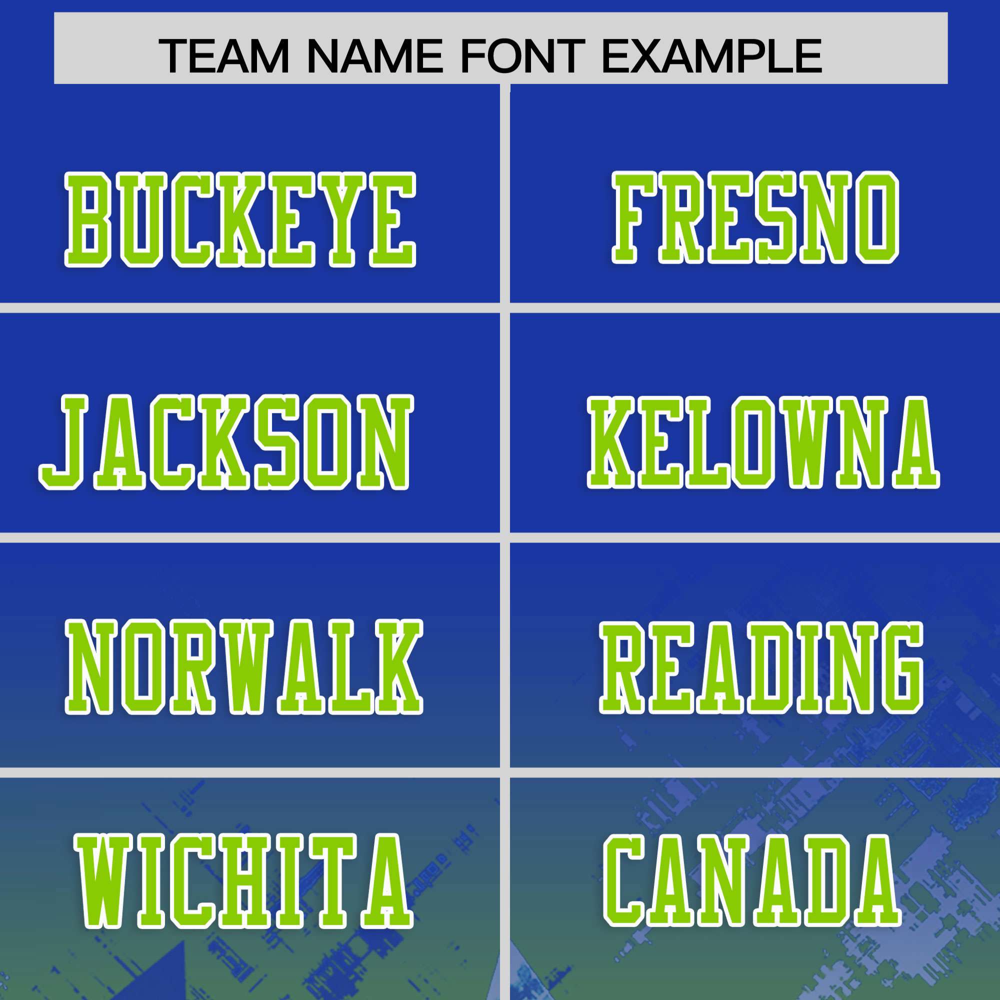 Custom Royal Neon Green Personalized Star Gradient Flag Football Jersey
