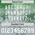 Custom Kelly Green Kelly Green Personalized Star Gradient Flag Football Jersey