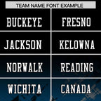 Custom Black Panther Blue Personalized Star Gradient Flag Football Jersey