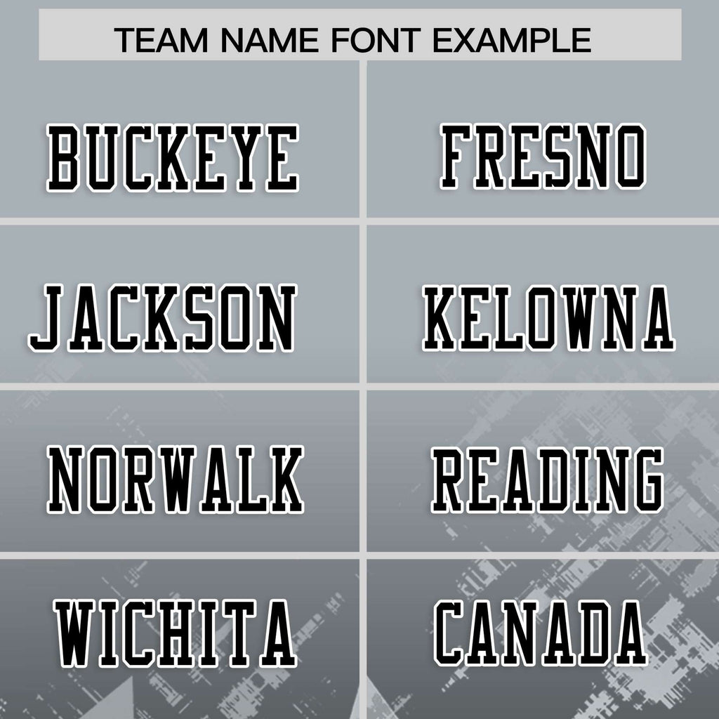 Custom Grey Black Personalized Star Gradient Flag Football Jersey