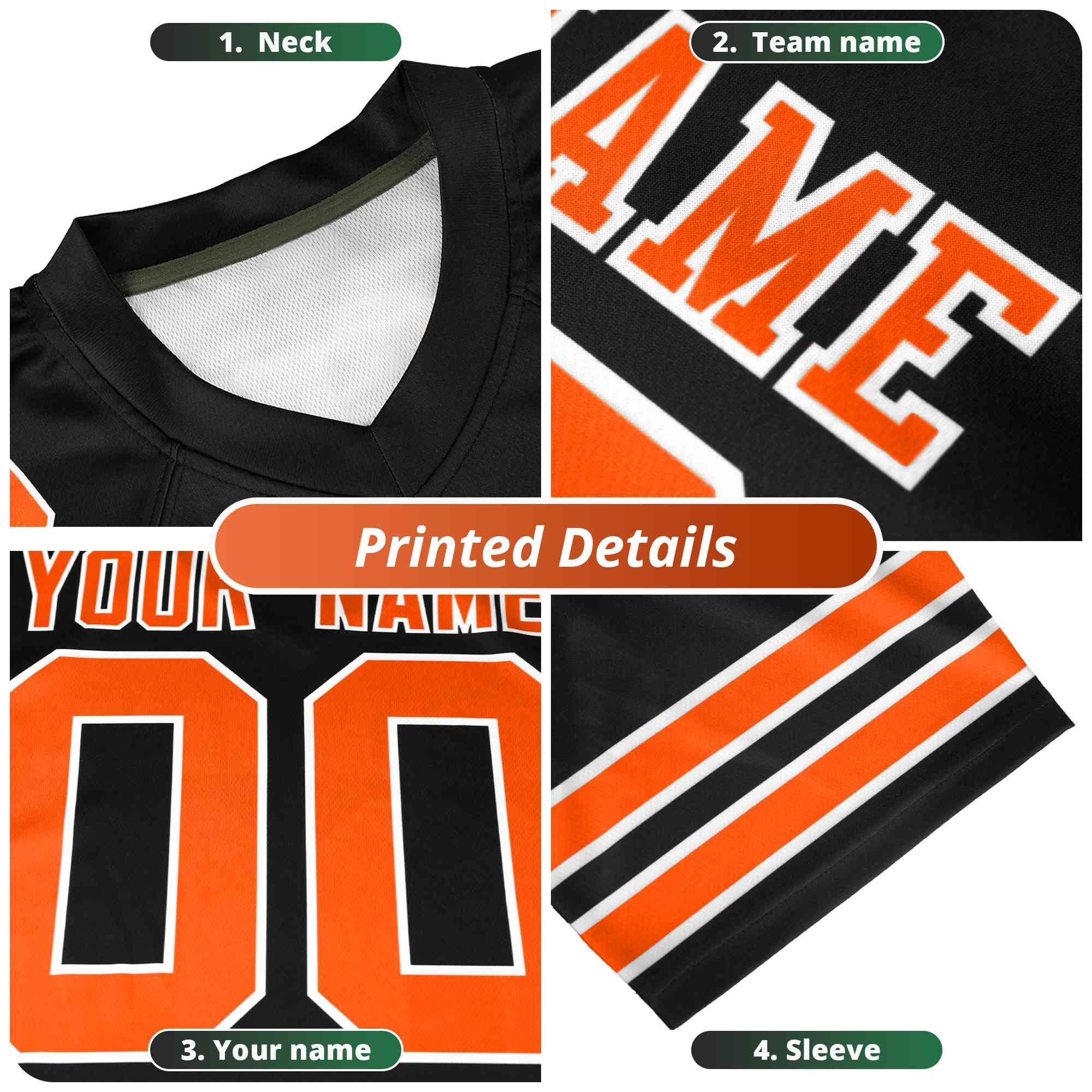 Custom Pink Pink Personalized Star Gradient Flag Football Jersey