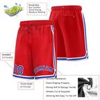 Custom Red Royal-White Sport Basketball Shorts