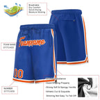 Custom Royal Orange-White Sport Basketball Shorts