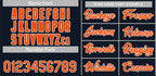 Custom Navy Orange-White Sport Basketball Shorts