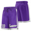 Custom Purple Gray-White Sport Basketball Shorts