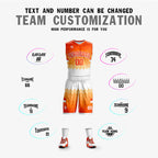 Custom Orange White Double Side Sets Sportswear Basketball Jersey
