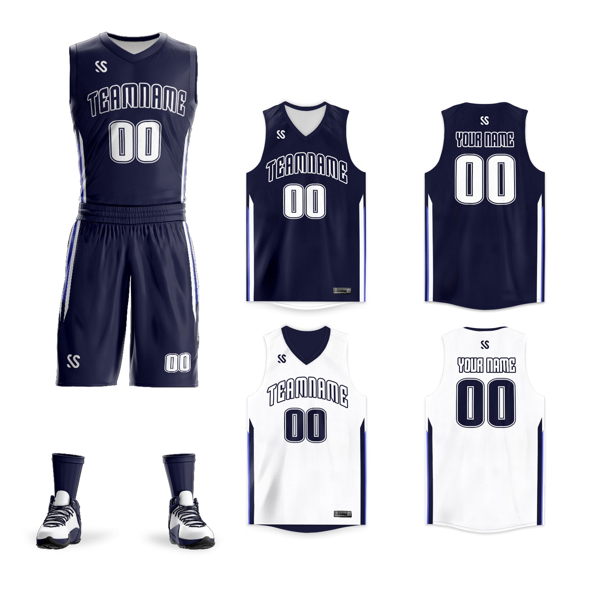 Custom Basketball Jersey Reversible Sets Athletic Team Uniform for Men/Youth Main image