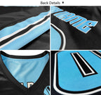 Custom Black Yellow Double Side Tops Basketball Jersey