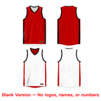 Custom Reversible Mesh Basketball Jersey Personalized Double Side Tops