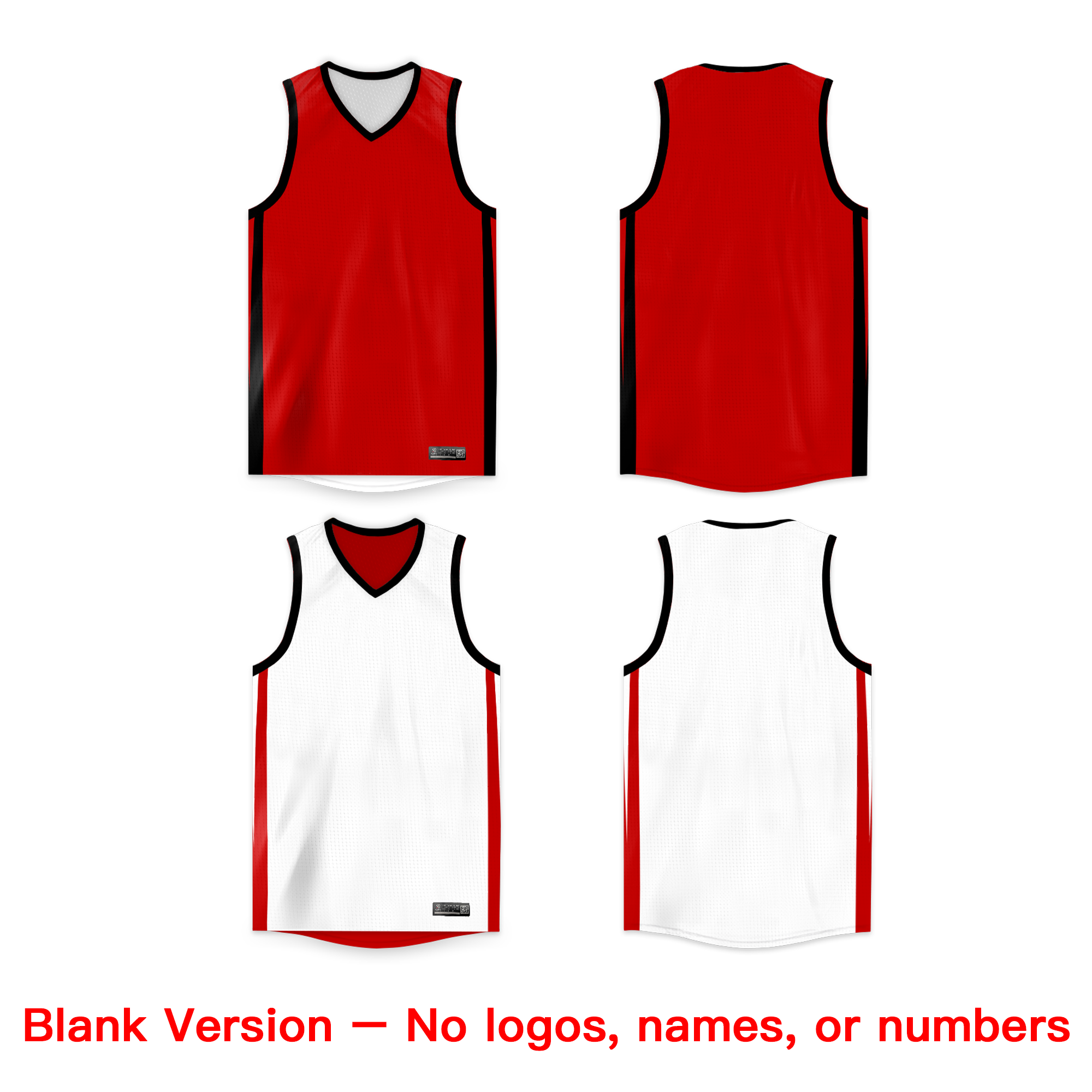 Custom Reversible Mesh Basketball Jersey Personalized Double Side Tops