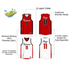 Custom Reversible Mesh Basketball Jersey Personalized Double Side Tops