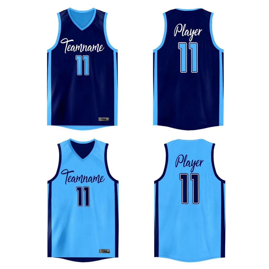 Custom Reversible Mesh Basketball Jersey Personalized Double Side Tops