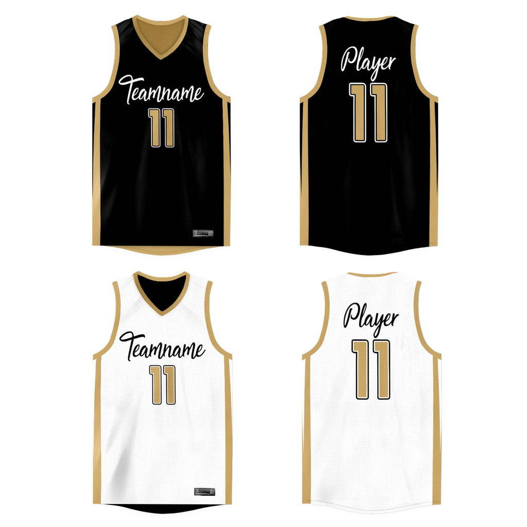 Custom Reversible Mesh Basketball Jersey Personalized Double Side Tops