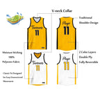 Custom Reversible Mesh Basketball Jersey Personalized Double Side Tops
