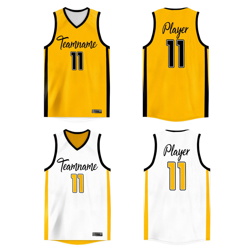 Custom Reversible Mesh Basketball Jersey Personalized Double Side Tops