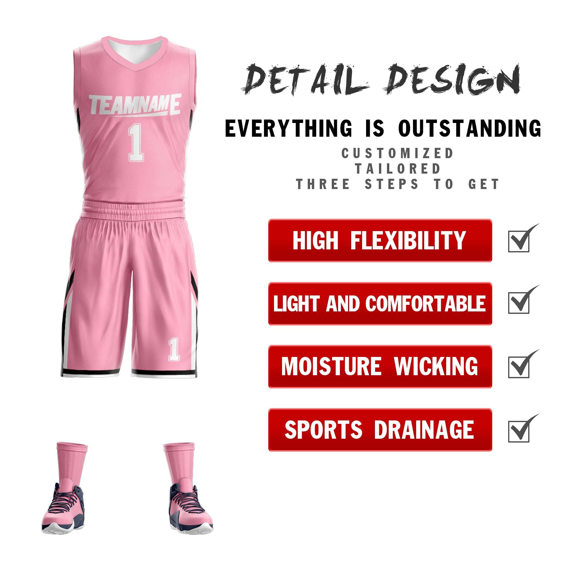 Custom Team Basketball Jersey Sportwear Reversible Sets Uniforms for Adults/Youth Secondary image