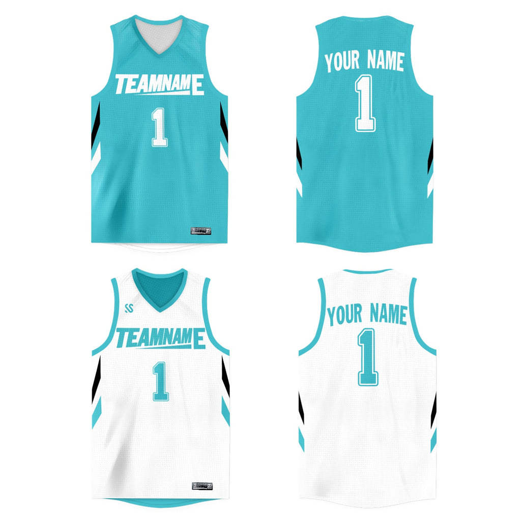 Custom Reversible Mesh Basketball Jersey Personalized Double Side Tops