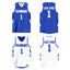 Custom Royal White Double Side Tops Athletic Basketball Jersey