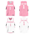 Custom Reversible Mesh Basketball Jersey Personalized Double Side Tops