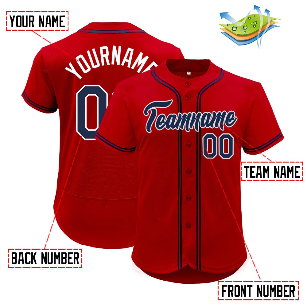 Custom Full Button Down Stitched Baseball Jersey Team Sportwear