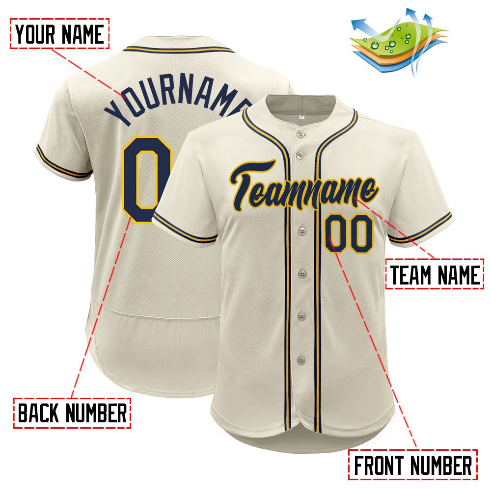 Custom Full Button Down Stitched Baseball Jersey Team Sportwear