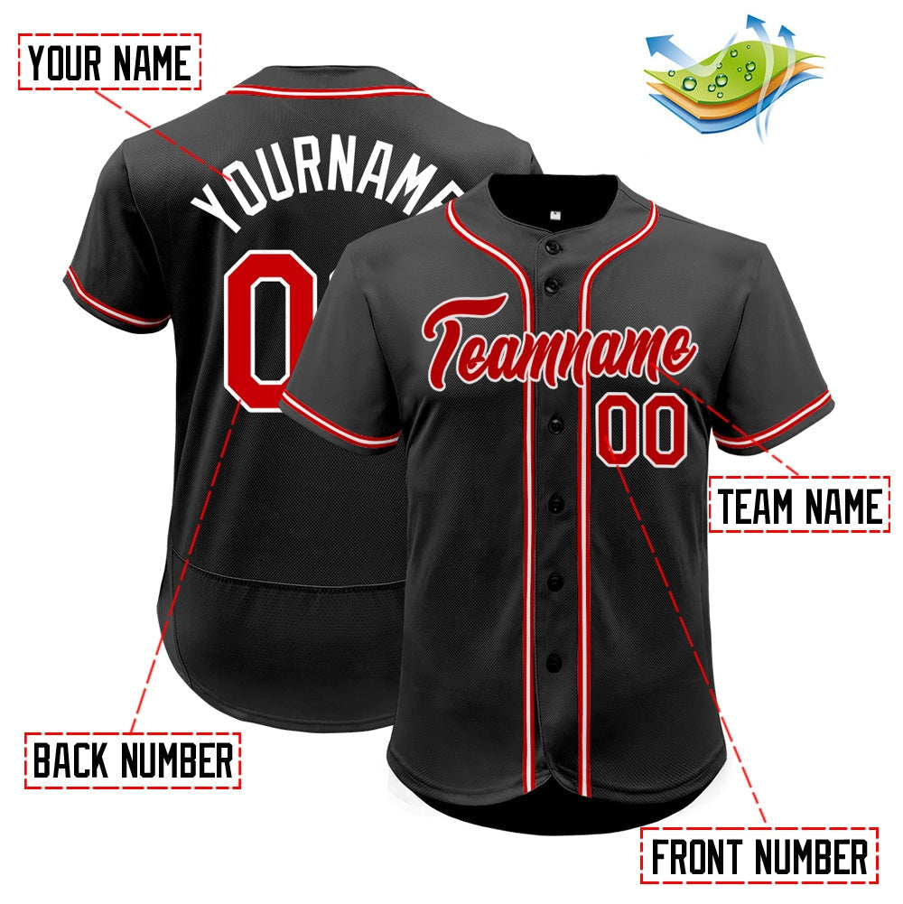Custom Full Button Down Stitched Baseball Jersey Team Sportwear