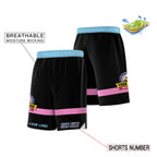 Fans-Made | Custom Red Black-Light Blue Basketball Shorts-Arizona Driven – Available for Reorder
