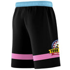 Fans-Made | Custom Red Black-Light Blue Basketball Shorts-Arizona Driven – Available for Reorder