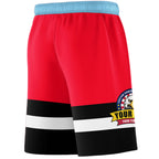 Fans-Made | Custom Red Black-Light Blue Basketball Shorts-Arizona Driven – Available for Reorder
