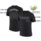 Custom Black Gray Classic Style Crew neck T-Shirts Full Sublimated