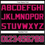Custom Black Pink-White Classic Style Crew neck T-Shirts Full Sublimated