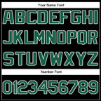 Custom Black Green-White Classic Style Crew neck T-Shirts Full Sublimated