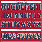 Custom Red Navy-White Classic Style Crew neck T-Shirts Full Sublimated